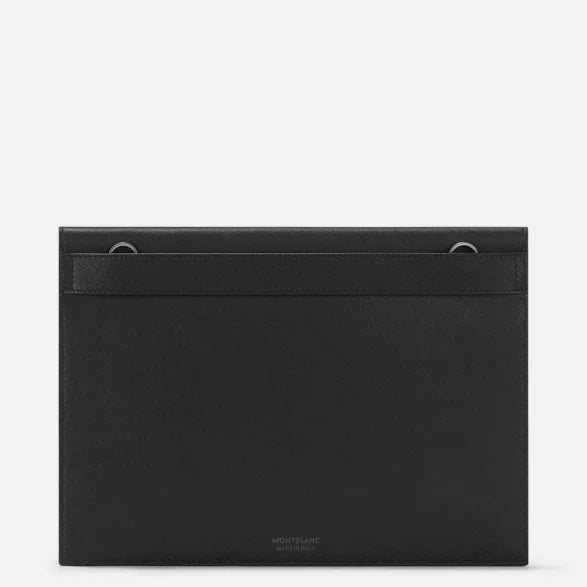 حقيبة جيب مغلفة من مونت بلانك سارتوريال باللون الأسود