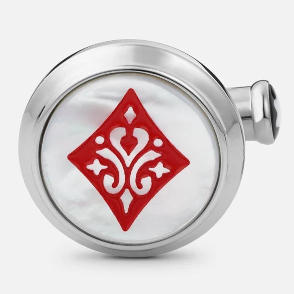 أزرار أكمام مون بلان مايسترستوك تكريمًا لكتاب "حول العالم في 80 يومًا" Ace of Club وAce of Diamond