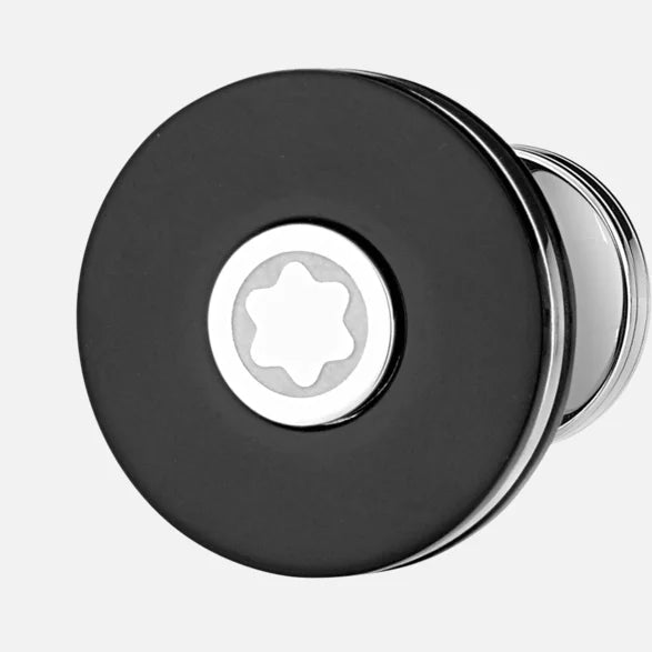 Montblanc Cufflinks, Round, Steel, Resin, PIX